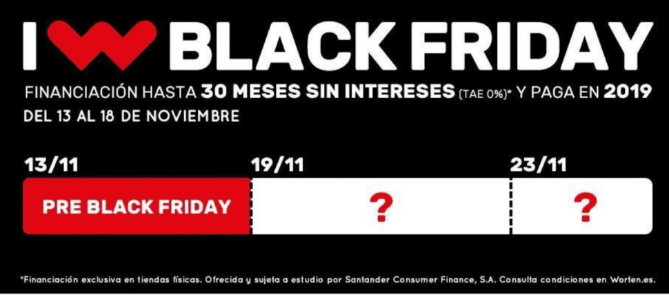 Campaña expectación Black Friday